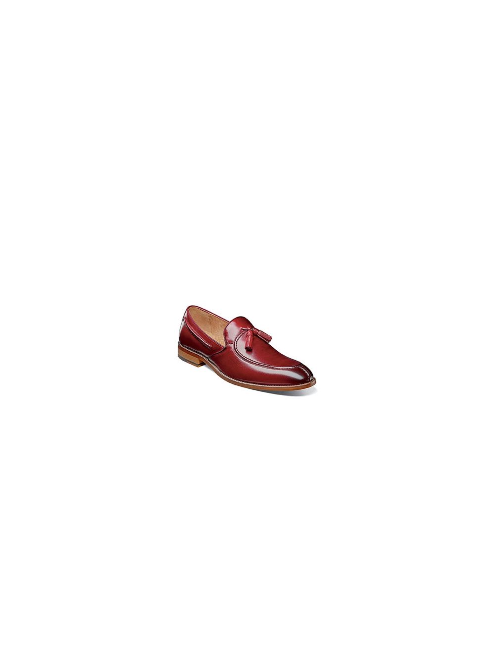 Stacy Adams Donovan Moc Toe Drop Tassel Loafer in Cranberry 25232 608