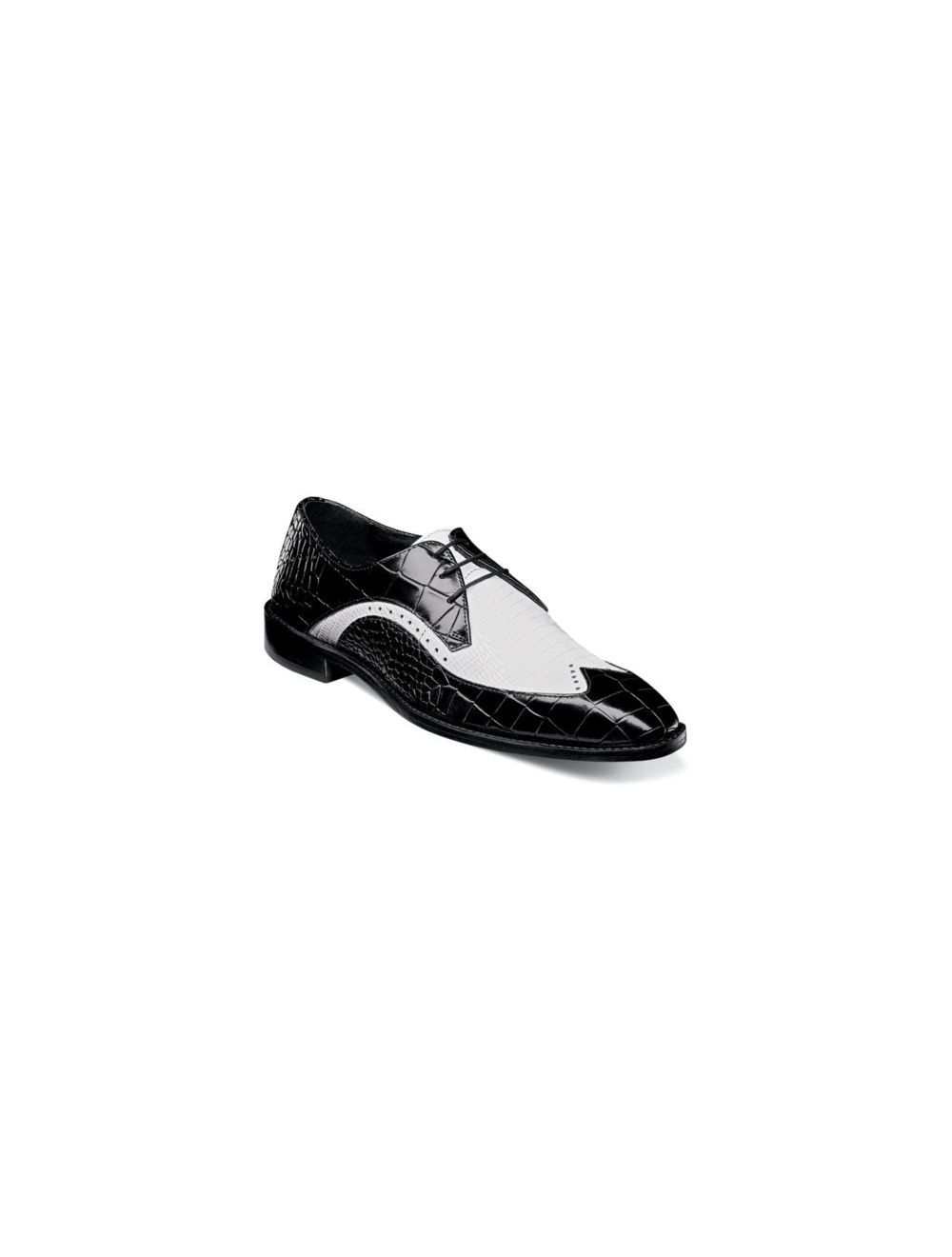 black oxford white sole