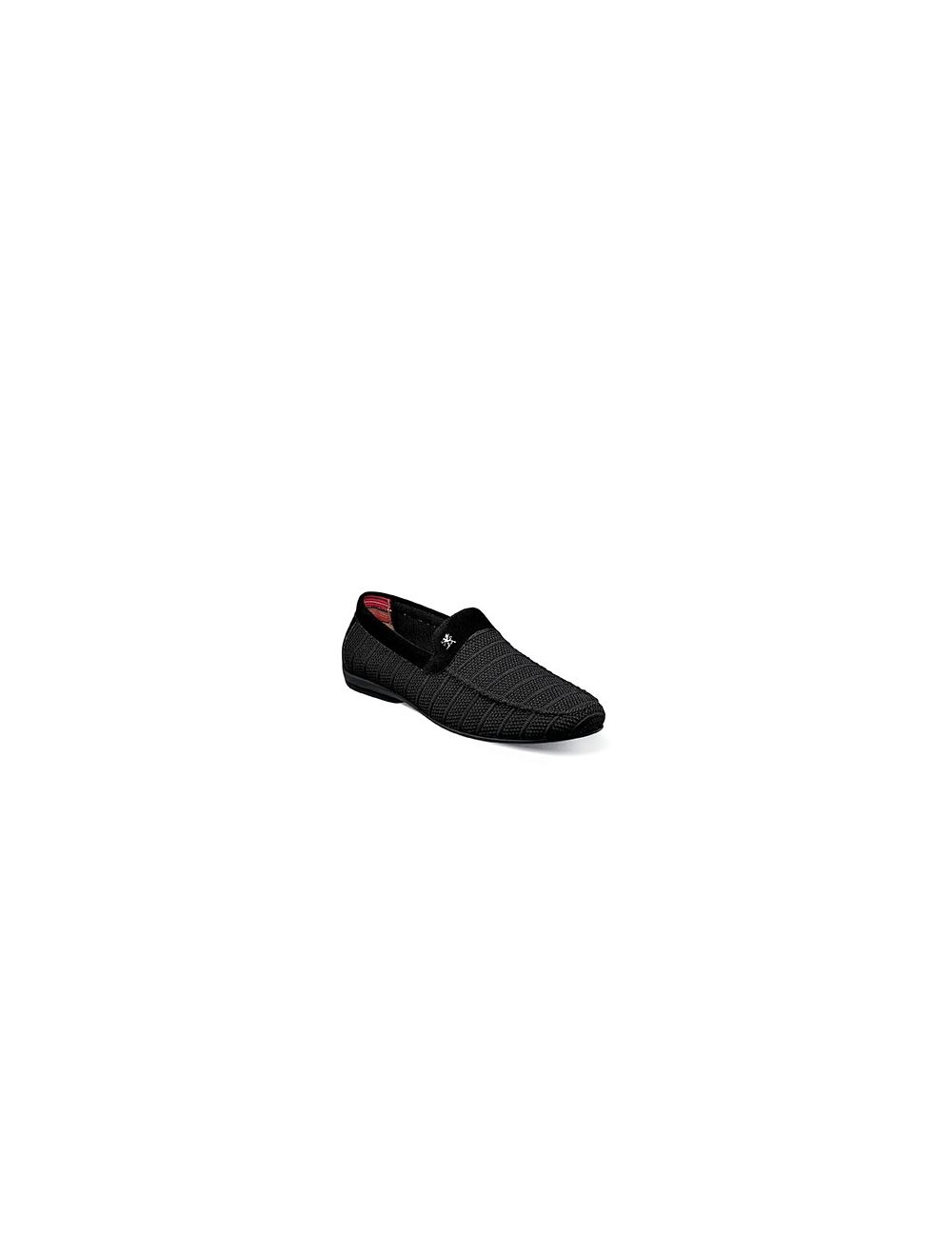 Stacy Adams Ciran Moc Toe Smoking Slipper in Black 25280 001