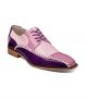 Stacy Adams Plaza Modified Cap Toe Oxford in Purple Multi (25608-540)