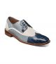 Stacy Adams Gallinari Wingtip Oxford in Dark Blue Multi (25660-469)