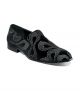 Stacy Adams Swainson Plain Toe Embroidered Loafer in Black/Silver (25669-042)