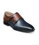 Stacy Adams Raythorne Cap Toe Double Monk Strap Loafer in Navy/Brown (25671-414)