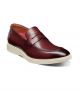 Stacy Adams Spencer Moc Toe Penny Loafer in Burgundy (25673-601)