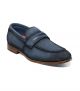 Stacy Adams Burke Moc Toe Saddle Loafer in Navy Suede 25676-415)