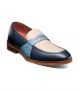 Stacy Adams Prichard Moc Toe Penny Loafer in Navy Multi (25693-492)