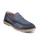 Stacy Adams Hopkins Moc Toe Penny Loafer in Navy Suede (25708-415)