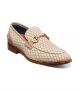 Stacy Adams Brinkley Moc Toe Bit Loafer in Beige (25711-250)