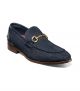 Stacy Adams Brinkley Moc Toe Bit Loafer in Navy (25711-410)