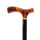 Vista Fashion Acrylic Fritz Walking Stick in Scorched Amber (70303)