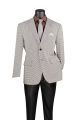 Vinci Modern Fit Houndstooth Single Breasted Sport Coat in Black (BM-HTB)