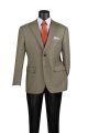 Vinci Modern Fit Houndstooth Single Breasted Sport Coat in Olive (BM-HTO)